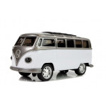 Autobus na naťahovanie so svetlom a zvukom - biely